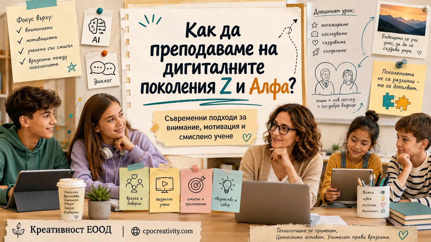 Как да преподаваме на дигиталните поколения Z и Алфа?