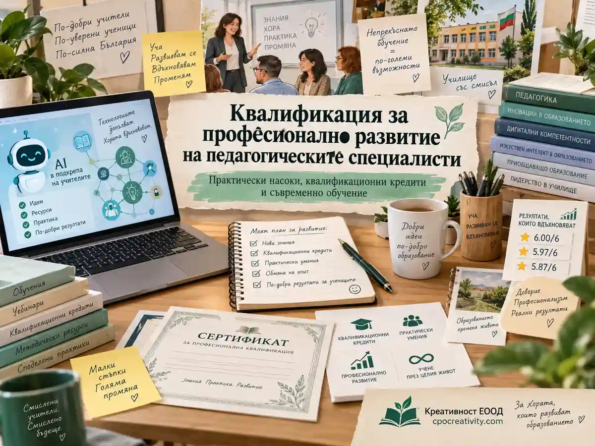 Квалификация за професионално развитие на педагогическите специалисти